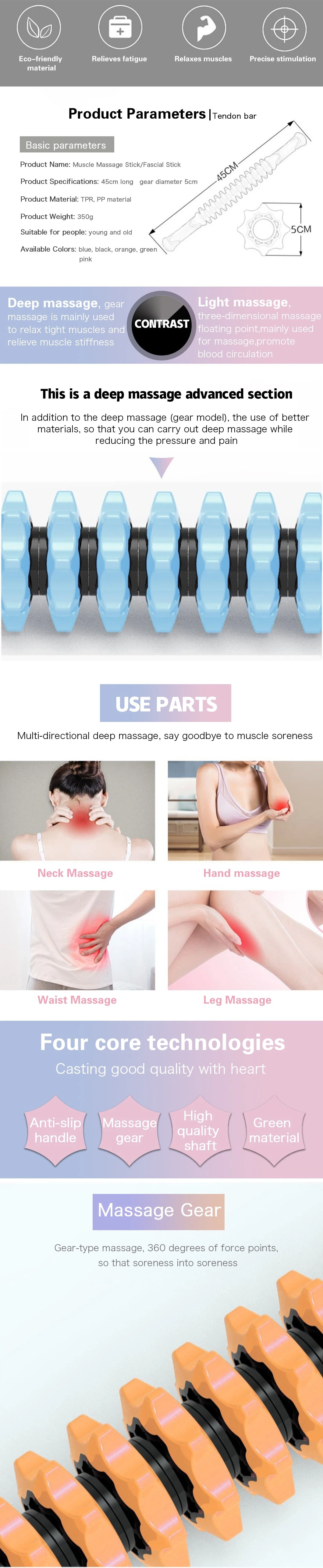 Muscle Roller Stick for Body Massage