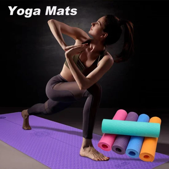 Tappetino yoga per esercizi e fitness antiscivolo extra spesso da 10 mm, estremamente confortevole per tutti gli esercizi di yoga all'aperto, Pilates, allenamento a terra