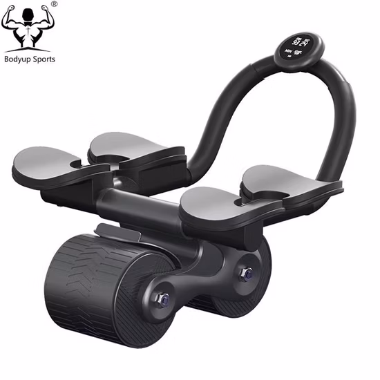 Trainer addominale Stable Vest Line Ab Wheel Roller con doppie ruote